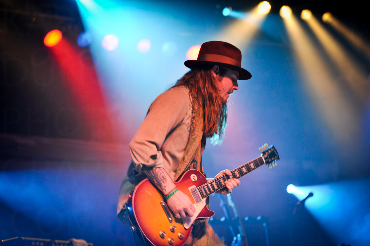 Live guitarist on stage image by Karl Duncan Photography