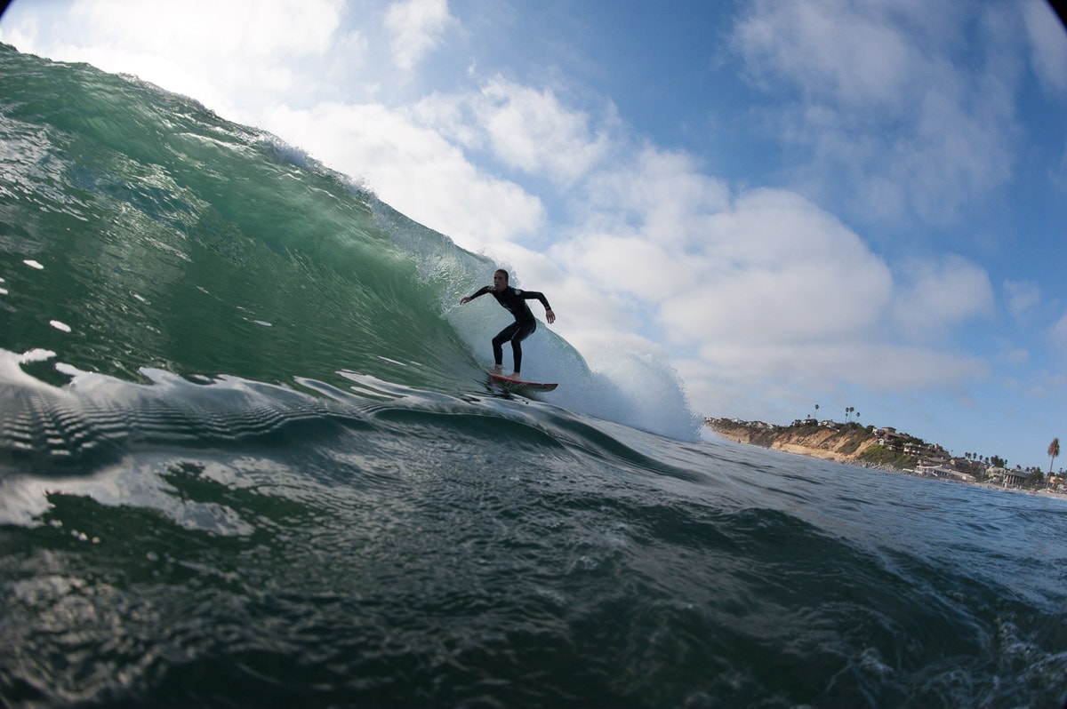 Surfer in water california — Karl Duncan Photography