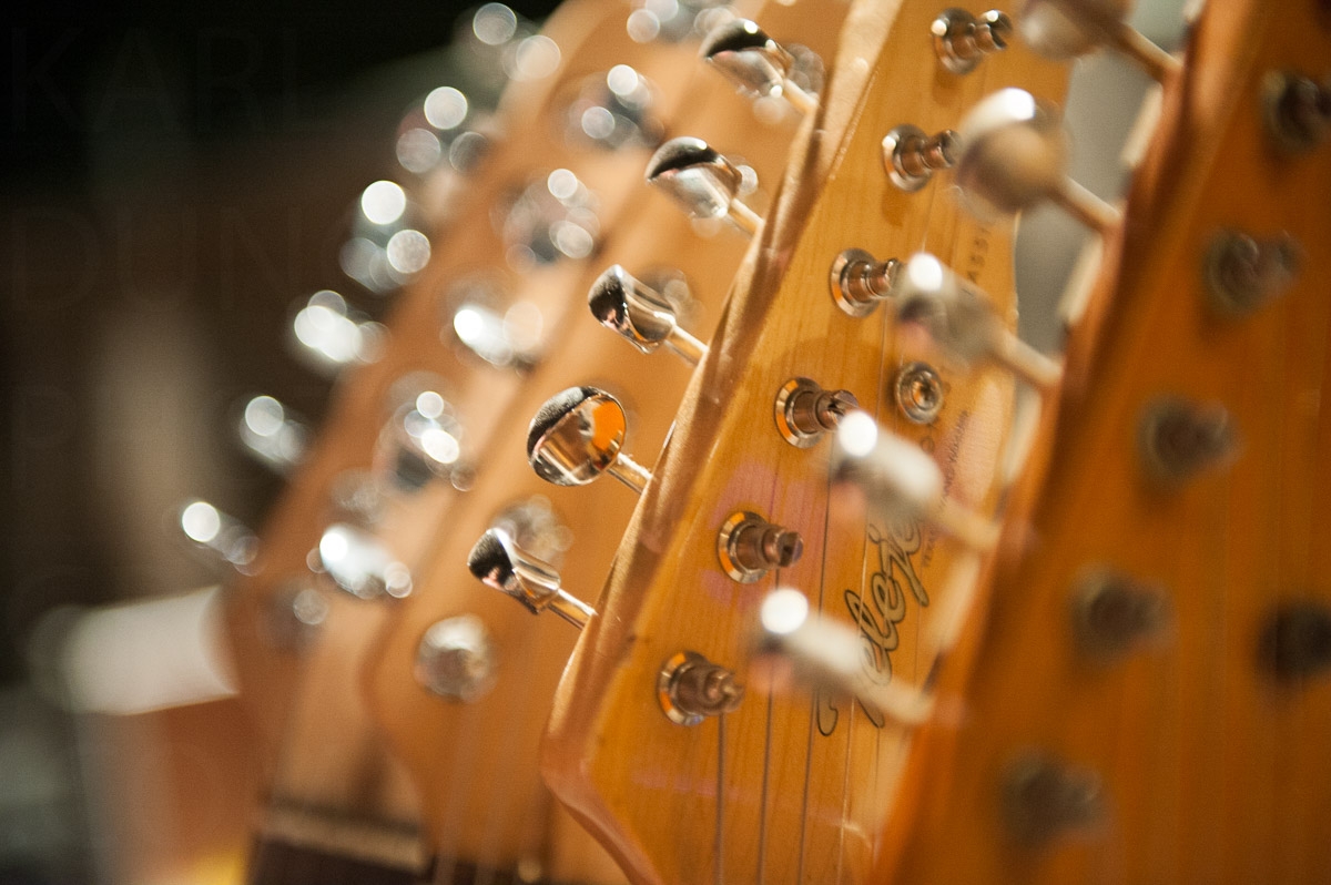 Guitar headstocks image by Karl Duncan Photography