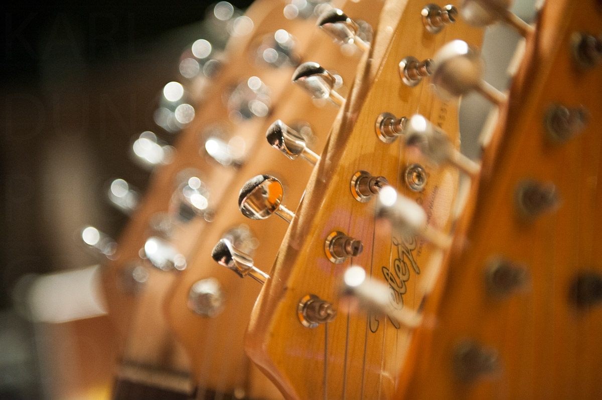 Guitar headstocks image by Karl Duncan Photography